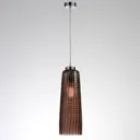 Perle - pendant light with grey glass shade