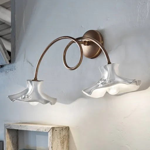 Eleonora wall lamp, two-bulb