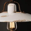 Antique white Giorgia pendant light, ceramic
