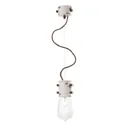 White Nicolo hanging light in a reduced design
