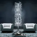 Crystal floor lamp covered in crystals
