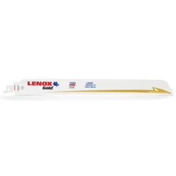 Lenox Gold Lazer 14TPI Medium / Thick Metal Cutting Reciprocating Saw Blades - 305mm, Pack of 5