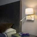 Practical Handy wall light with an LED reading arm