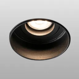Hyde downlight 1-bulb round pivotable black