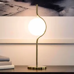 Le Vita LED table lamp, opal glass