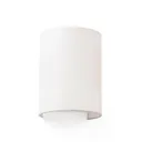 Cotton wall light, curved, 20 x 15 cm, beige