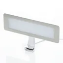 LED mirror light Nikita, white/steel grey