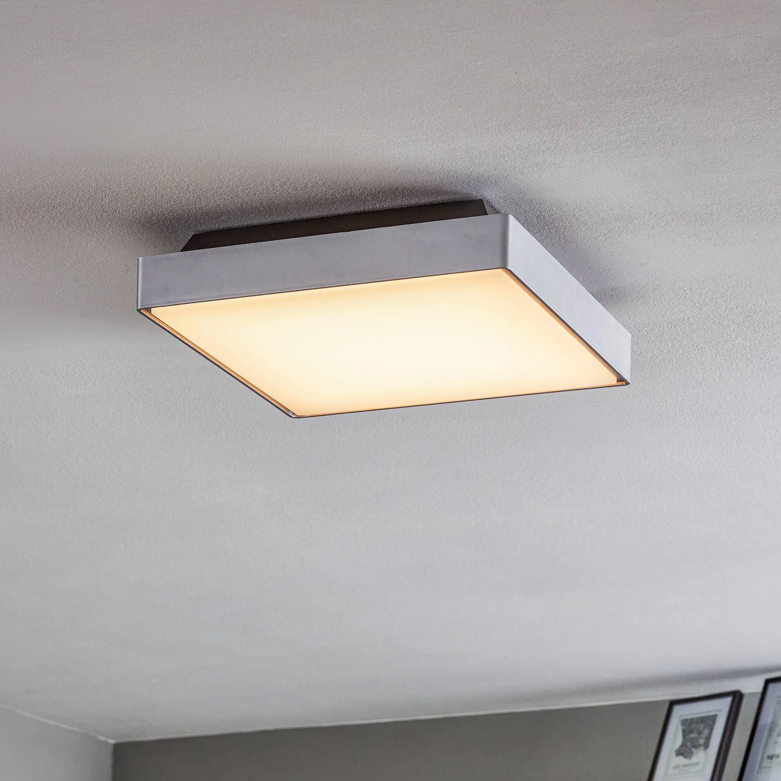 Robust LED ceiling light Kössel for outdoors