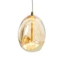 1-light LED hanging light Rocio in gold finish