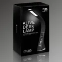 Alive LED table lamp with alarm, black