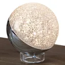 Sphere LED table lamp, chrome, Ø 12 cm