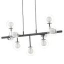 Altais LED hanging lamp, nine-bulb, not dimmable