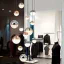 Sphere LED hanging light multicoloured 14-bulb app