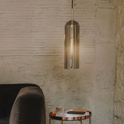 LEDS-C4 Glam hanging light, smoked glass, 31 cm
