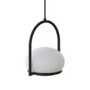 LEDS-C4 Coco Single hanging light, black/white