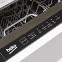 Beko DIN15Q10 Integrated Black & white Full size Dishwasher