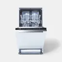 Beko DIS15Q10 Integrated Black & white Slimline Dishwasher