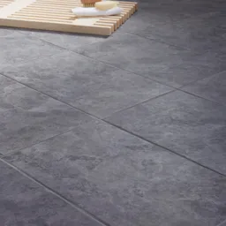 Oscano Anthracite Matt Plain Stone effect Ceramic Wall & floor Tile Sample