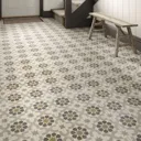 Agran Multi Matt Patterned Porcelain Indoor Wall & floor Tile, Pack of 9, (L)330mm (W)330mm