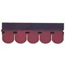 BTM Red Rounded shingle Roofing felt, (L)1m (W)0.33m