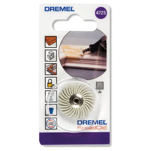 Dremel EZ SpeedClic Detail Abrasive Brush - 25mm, 120g, Pack of 1