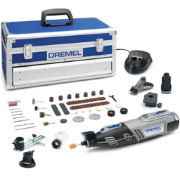 Dremel 8220 Platinum 12v Cordless Rotary Multi Tool 65 Accessory Kit - 1 x 2ah Li-ion, Charger, Case