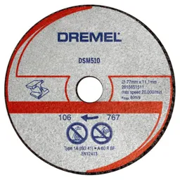 Dremel DSM510 Metal Cutting Wheel for DSM20 - 77mm, Pack of 3