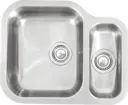 Reginox Alaska Undermount Stainless Steel Kitchen Sink - 1.5 Left Hand Bowl with Waste Included