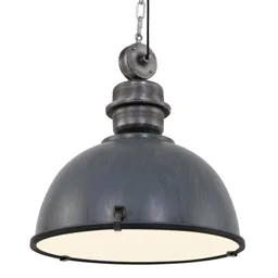 Grey hanging lamp Bikkel XXL, industrial design