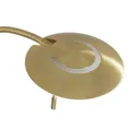 Brass-coloured LED floor lamp Zenith with dimmer