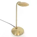 Zenith - brass-coloured LED table lamp with dimmer