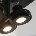 Westpoint LED ceiling spotlight 4-bulb black