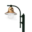 One-bulb lamp post Toscane 240 cm, green