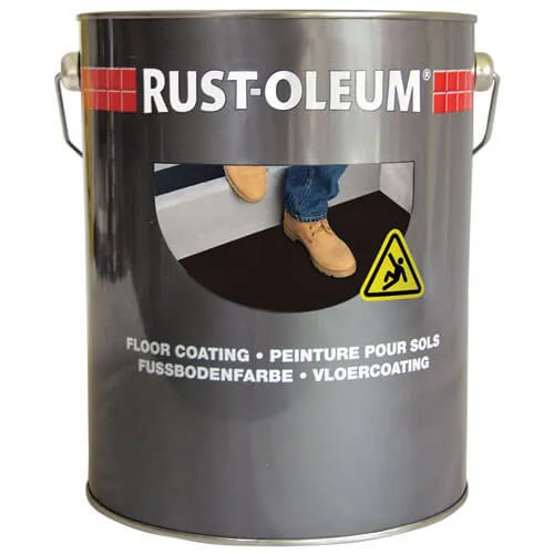 Rust Oleum Anti Slip Floor Paint - Yellow, 5l