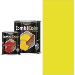 Rust Oleum CombiColor Metal Protection Paint - Coleseed Yellow, 750ml