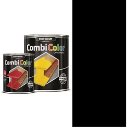 Rust Oleum CombiColor Metal Protection Paint - Black, 2.5l