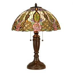Heavenly table lamp Eden, Tiffany-style