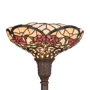 Spring-like floor lamp Kayla, Tiffany-style