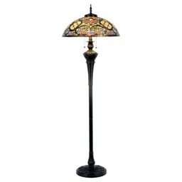 Floor lamp Rosaly in a Tiffany design