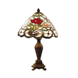Flora classic table lamp in the Tiffany style