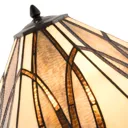 5913 table lamp, brown glass lampshade