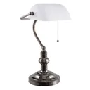5100W desk lamp with a white glass lampshade