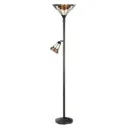 5969 floor lamp with reading light, Tiffany style