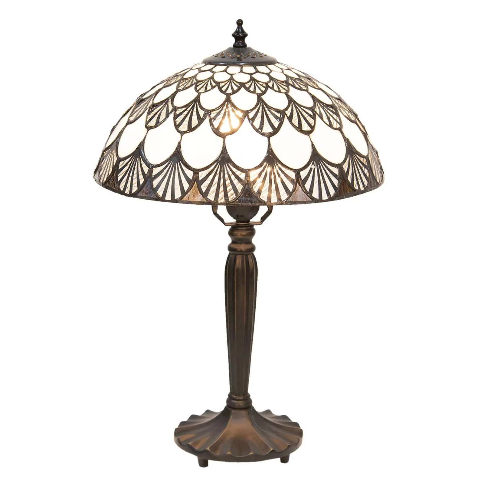 5998 table lamp, shell pattern, Tiffany look