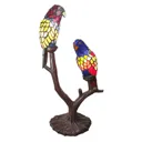 6017 decorative light, 2 parrots, Tiffany design