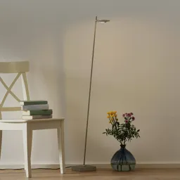 Block LED floor lamp, one-bulb, black