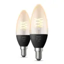 Philips Hue LED candle filament White E14 4.5 W 2x
