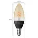Philips Hue LED candle filament White E14 4.5 W 2x