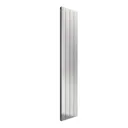 Reina Polito polished vertical aluminium designer radiator 1800 x 500