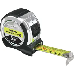 Komelon Powerblade Tape Measure - Metric, 5m, 27mm